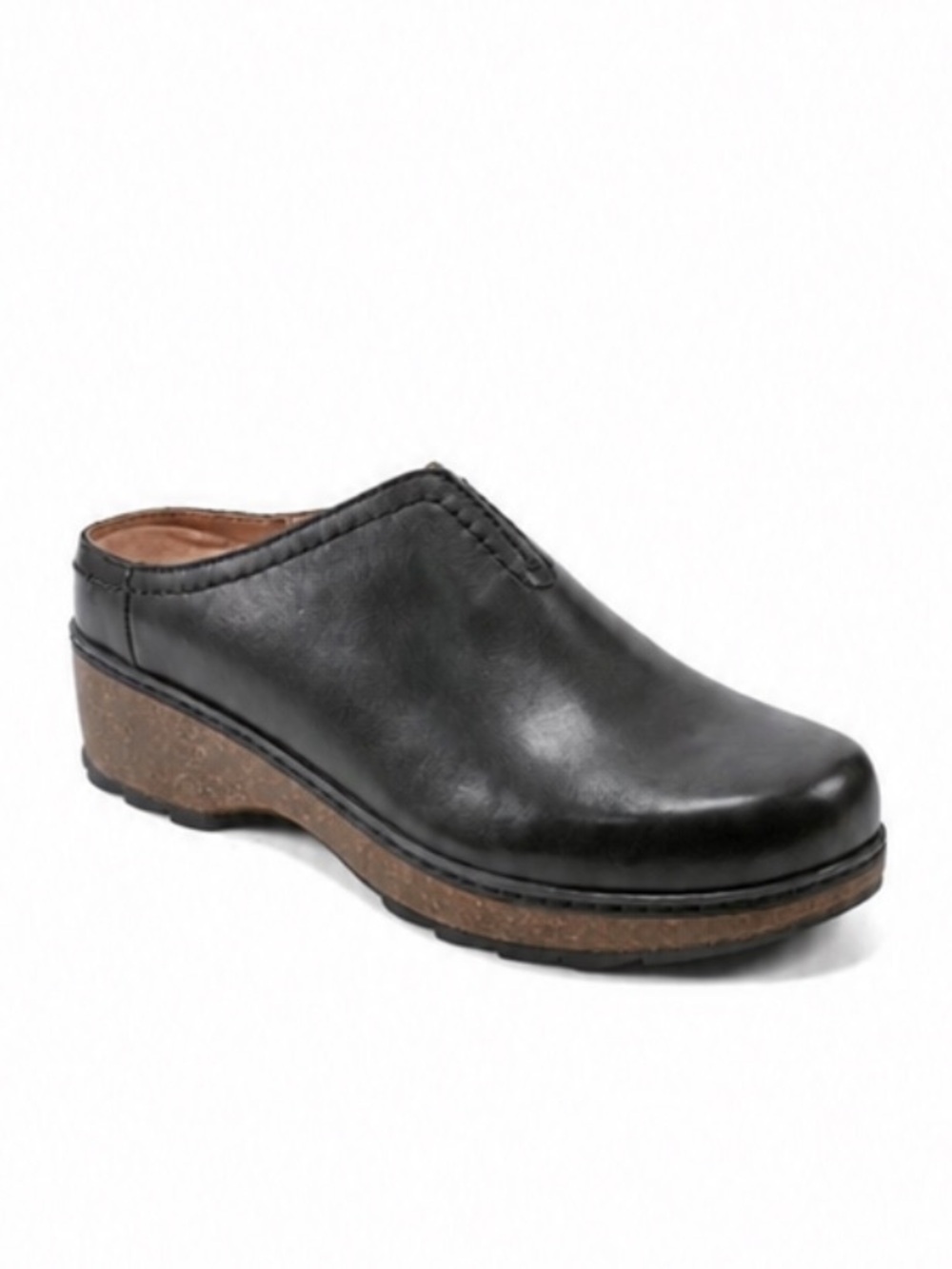 Earth Black Leather “Kolia Clog” Women’s Size 9.5 New!